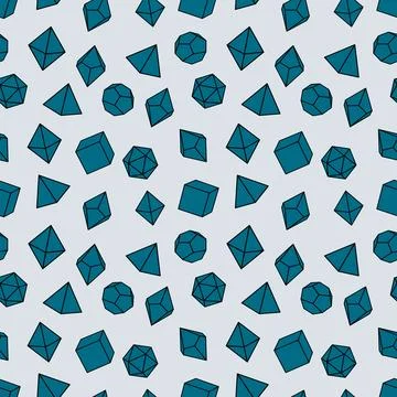 Seamless pattern of dice for board games. Stock Illustration