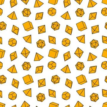 Seamless pattern of dice for board games. Stock Illustration