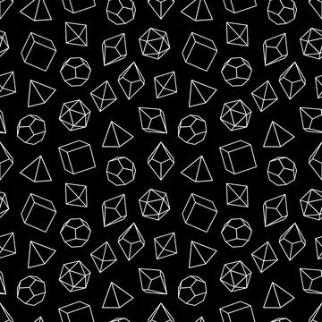 Seamless pattern of dice for board games. Stock Illustration