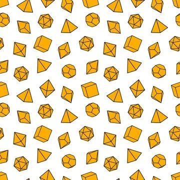 Seamless pattern of dice for board games. Stock Illustration