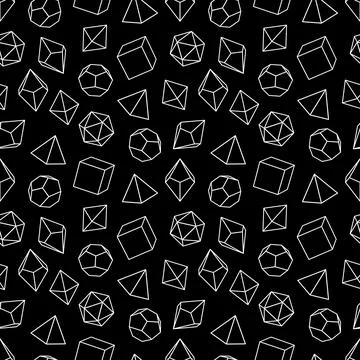 Seamless pattern of dice for board games. Stock Illustration