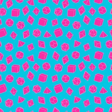 Seamless pattern of dice for board games. Stock Illustration