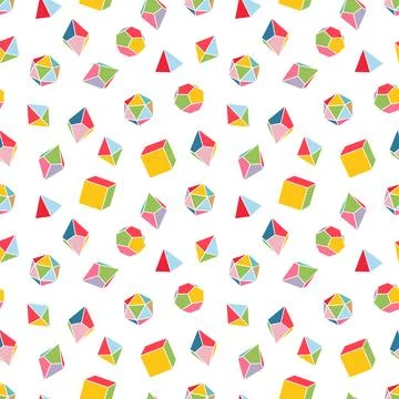 Seamless pattern of dice for board games. Stock Illustration