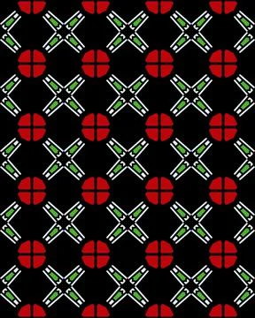 Seamless pattern of different colorful shapes that can be used for wallpapers Stock Illustration