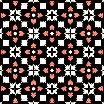 Seamless pattern in different colors Stock Illustration