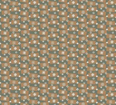 Seamless pattern with different fancy elements. 스톡 일러스트