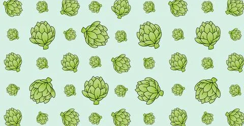 Seamless pattern, different leaves and branches - Vector Seamless pattern,... 写真素材