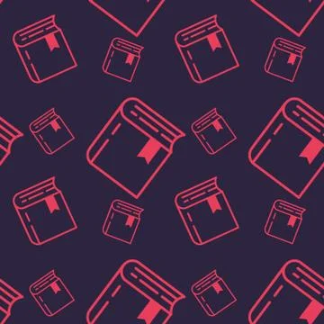 Seamless pattern of different sizes books 库存插图