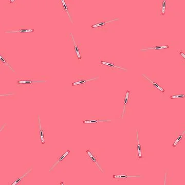 Seamless pattern digital candy thermometer cartoon vector Stock Illustration