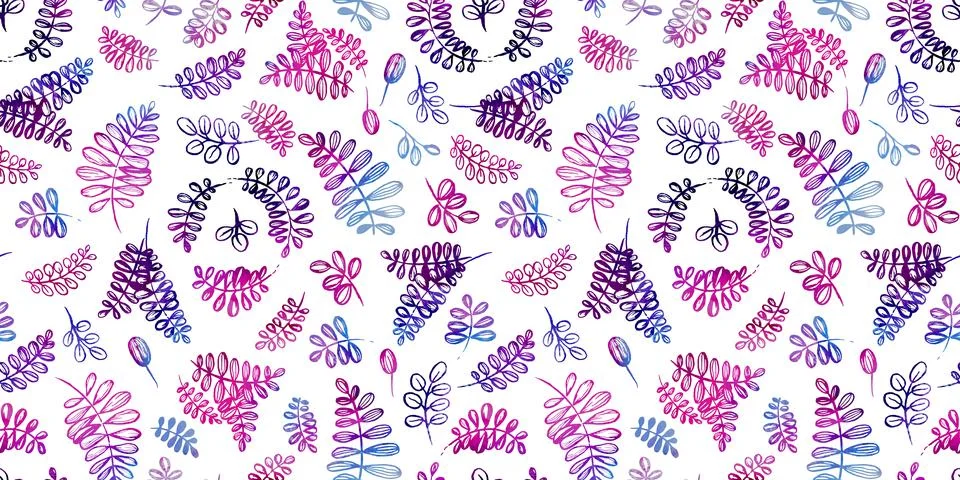 Seamless pattern digital paper textile packaging. multicolored watercolor line Illustrazione stock