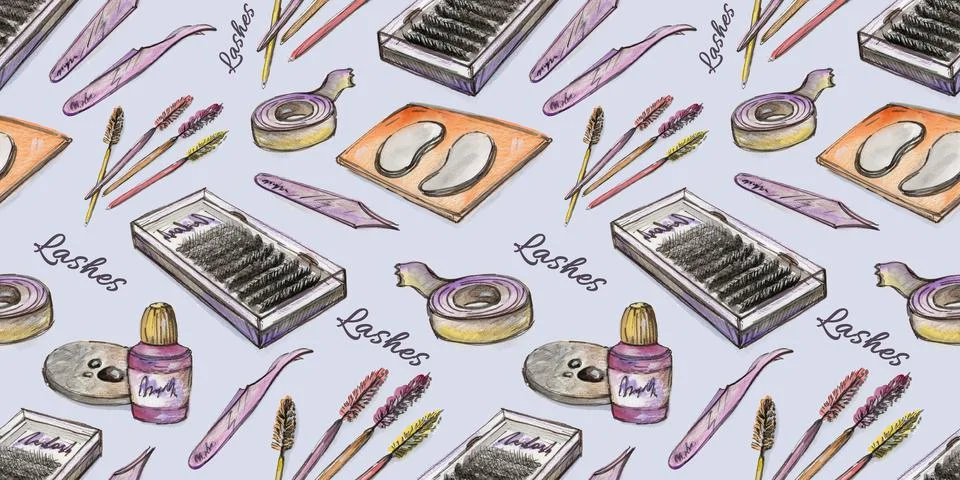 Seamless pattern digital paper textile packaging. multicolored watercolor orange Illustrazione stock