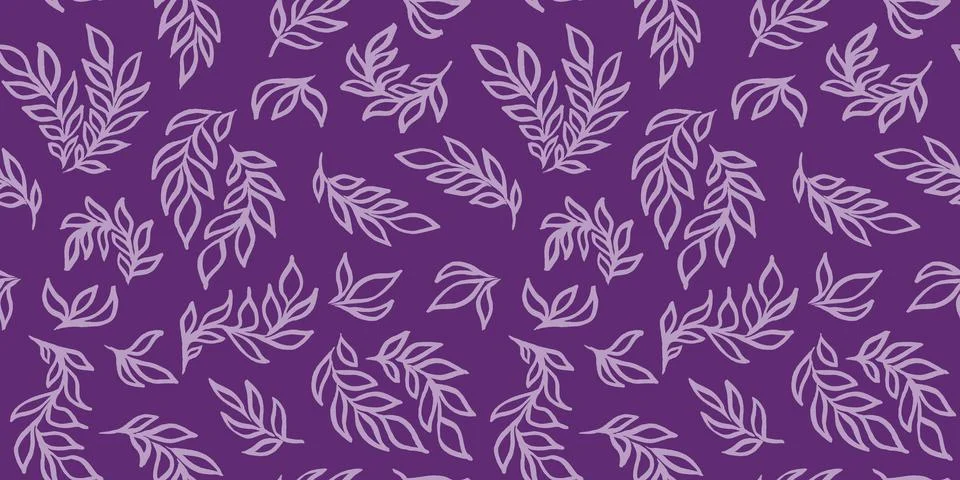 Seamless pattern for digital paper textile packaging. Pink line art floral Illustrazione stock