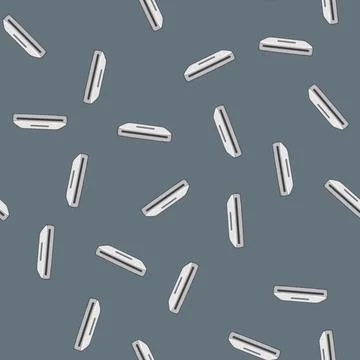 Seamless pattern digital scanner document cartoon vector Stock Illustration