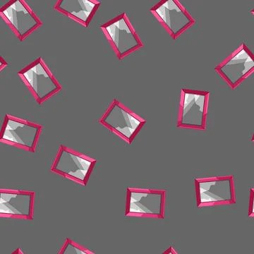 Seamless pattern digital smart photo frame cartoon vector Stock Illustration