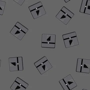 Seamless pattern digital smart weights cartoon vector Stockillustratie