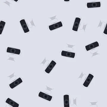 Seamless pattern digital web camera cartoon vector Stock Illustration
