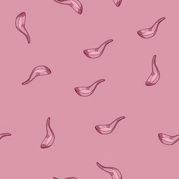 Seamless pattern dining ceramic soup spoon cartoon vector Stock Illustration