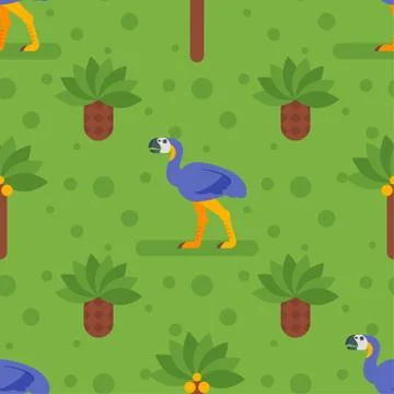 Seamless pattern with dinosaurs. Stock Illustration