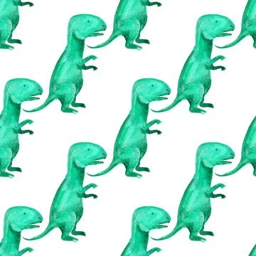 Seamless pattern with dinosaurs Stock Illustration