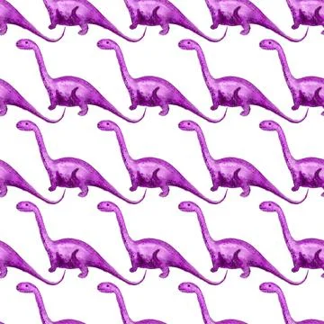 Seamless pattern with dinosaurs Stock Illustration