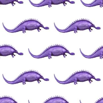 Seamless pattern with dinosaurs Stock Illustration