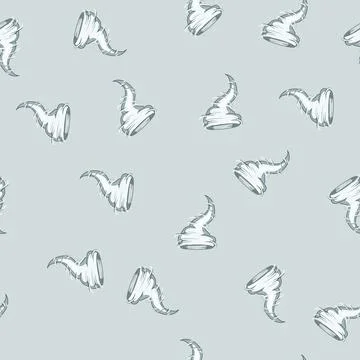 Seamless pattern disaster tornado cartoon vector Stockillustratie