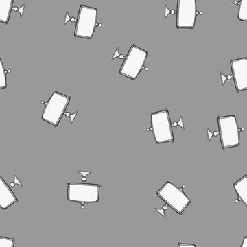Seamless pattern dish cake dome cartoon vector Stock Illustration
