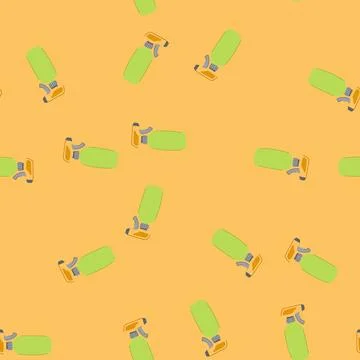 Seamless pattern dispenser spray bottle cartoon vector Иллюстрация