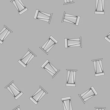 Seamless pattern display podium cartoon vector Illustrazione stock