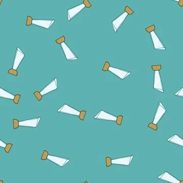 Seamless pattern distinction glass trophy cartoon vector Stock Illustration