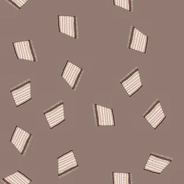Seamless pattern distressed boho rug cartoon vector Stock Illustration