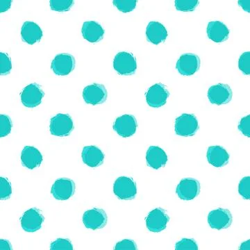 Seamless pattern with distressed dry brush dots Stock Illustration