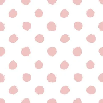Seamless pattern with distressed dry brush dots 库存插图
