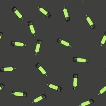 Seamless pattern diver diving cylinder cartoon vector 스톡 일러스트