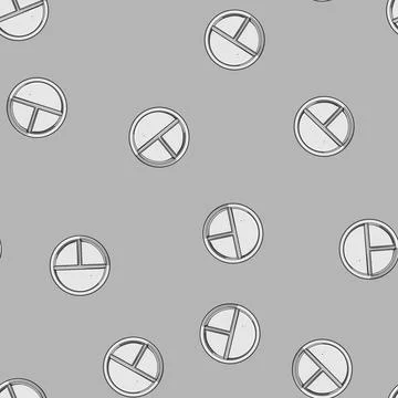 Seamless pattern divided multi section meal tray cartoon vector Stock Illustration