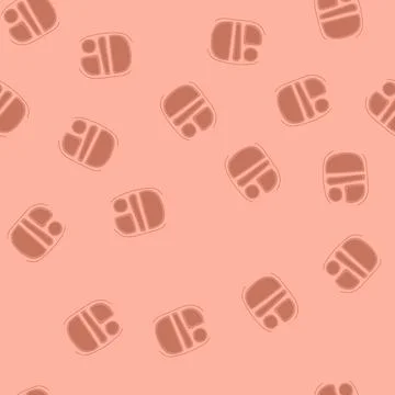 Seamless pattern divided multi section meal tray cartoon vector Stock Illustration