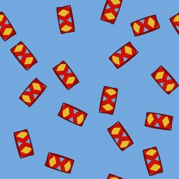 Seamless pattern diy hippie friendship bracelets cartoon vector Stockillustratie