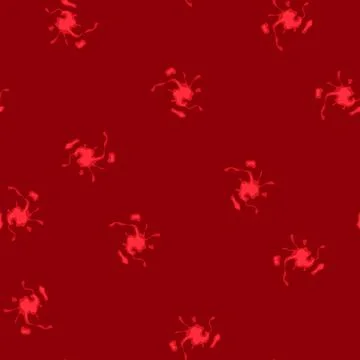 Seamless pattern dna blood stain cartoon vector Stock Illustration