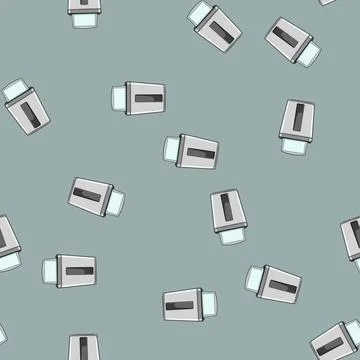 Seamless pattern document cut shredder cartoon vector Ilustración de archivo