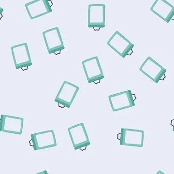 Seamless pattern document id card cartoon vector Stock Illustration