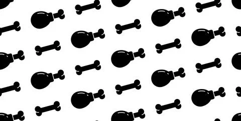 Seamless pattern with Dog bones Stock Illustration
