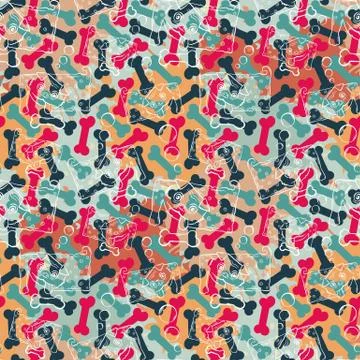 Seamless pattern Dog Stock Illustration