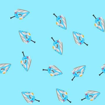 Seamless pattern domestic iron laundry cartoon vector Stock Illustration