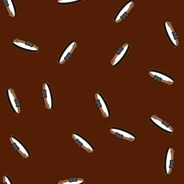 Seamless pattern domestic pet collar cartoon vector Stock Illustration