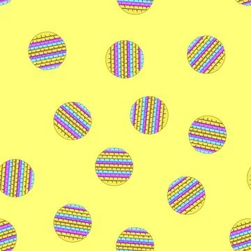 Seamless pattern donkey pinata cartoon vector Stock Illustration