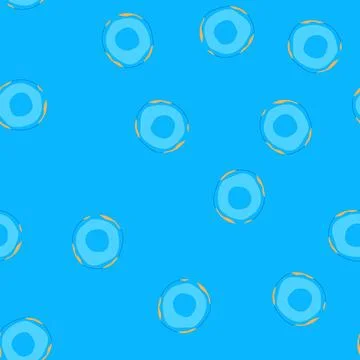 Seamless pattern donut with blue glazing representing sweet treats Stock Illustration
