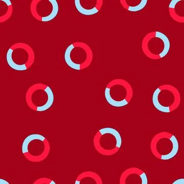 Seamless pattern donut chart visualizing data comparison and business analyti Stockillustratie