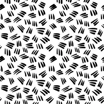 Seamless pattern doodle Brushstrokes, stripes, random. Abstract, backdrop bac Ilustración de archivo