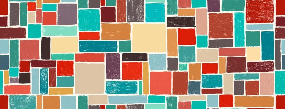 Seamless pattern Of Doodle Creative minimalist hand painted Abstract art back 스톡 일러스트