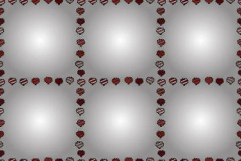 Seamless pattern. Doodles elements hand drawn frames. Raster. Picture in black, Stock Illustration